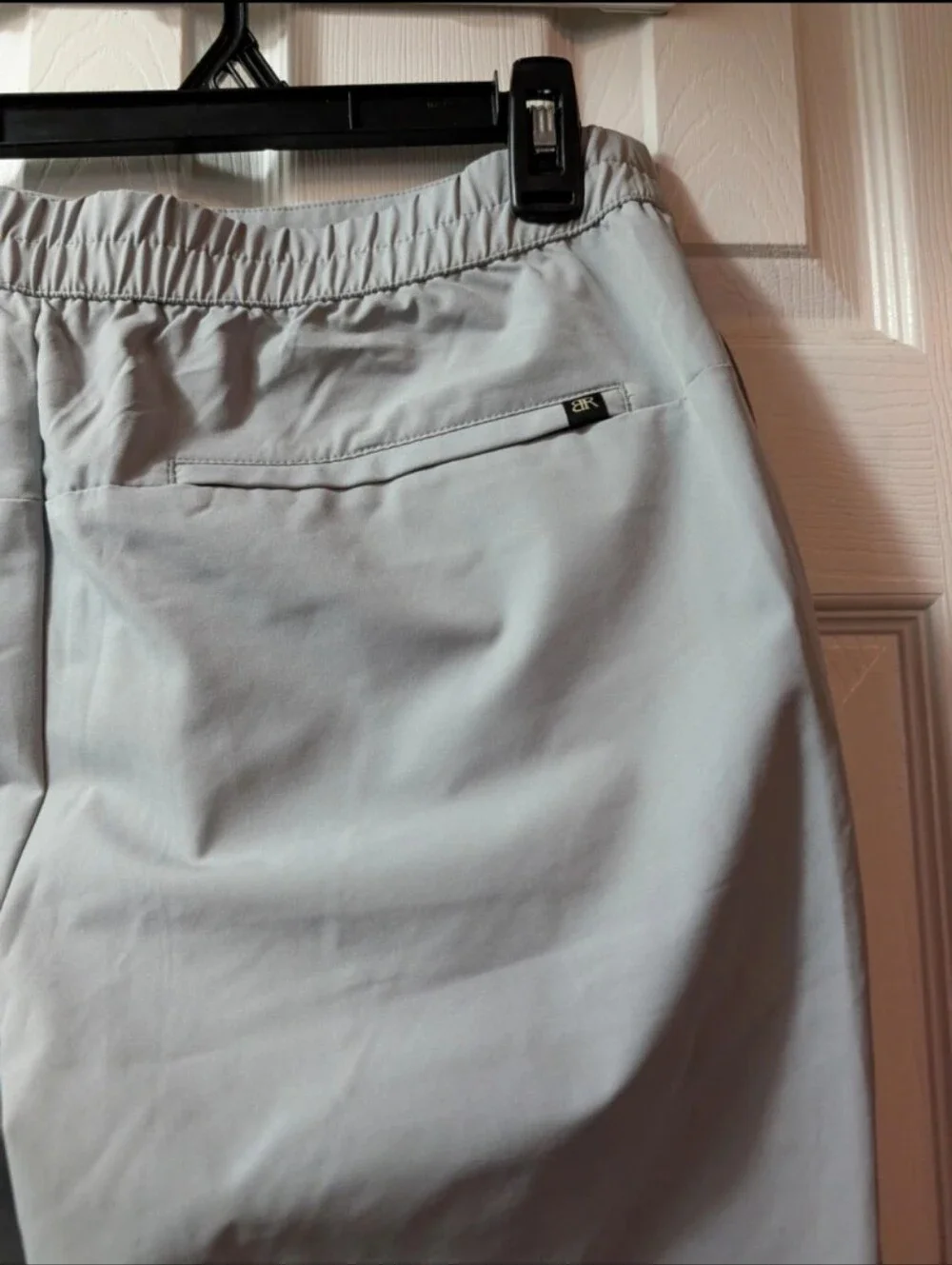 Banana Republic Mens Jogger Pants Gray Size 34 Stretch Chino Athletic Casual